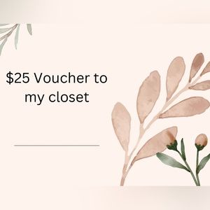 $25 Voucher to my closet